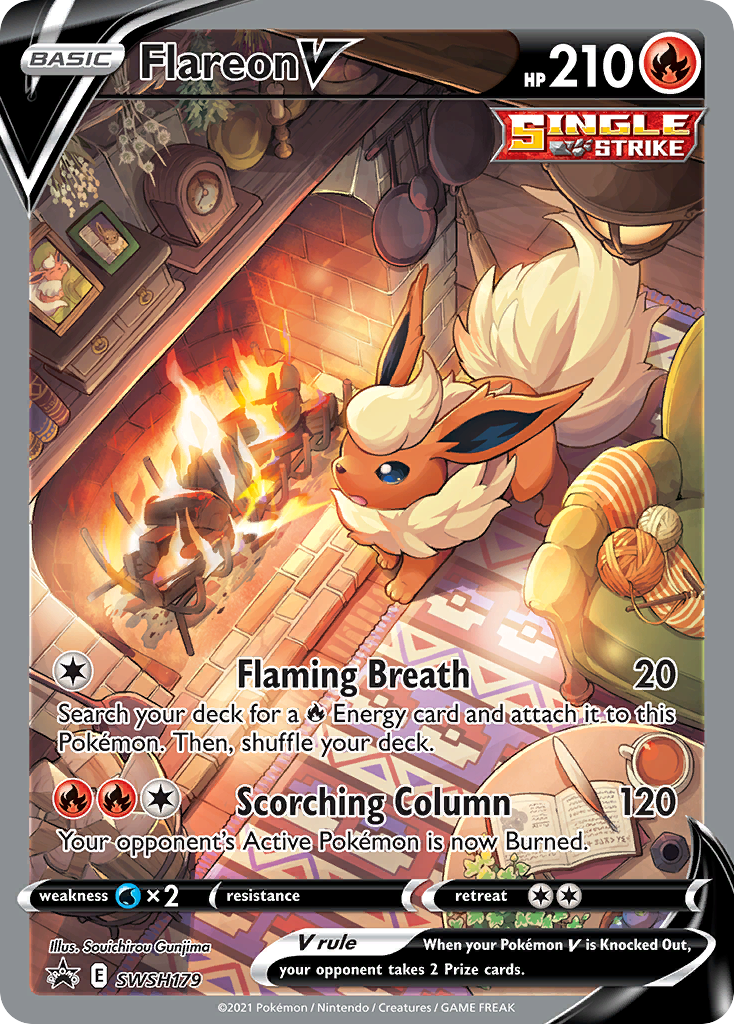 Flareon V SWSH Black Star Promos Pokemon Card | Pikawiz