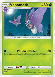 Venomoth Genetic Apex Card List