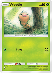 Weedle Genetic Apex Card List