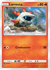 Larvesta Mythical Island Card List