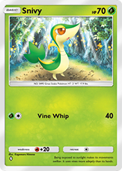 Snivy Mythical Island Card List