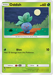 Oddish Space-Time Smackdown Card List