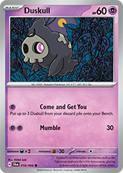 Duskull Shrouded Fable Card List