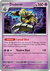 Dusknoir Shrouded Fable Card List