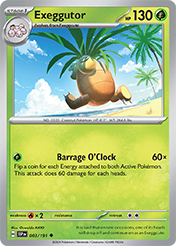 Exeggutor Surging Sparks Card List