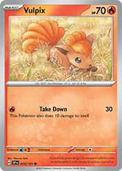 Vulpix Surging Sparks Card List