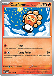 Castform Sunny Form Surging Sparks Card List