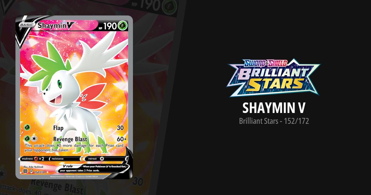 Shaymin V 2022 Pokemon Sword and Shield Brilliant Stars #13 (BGS 9.5)