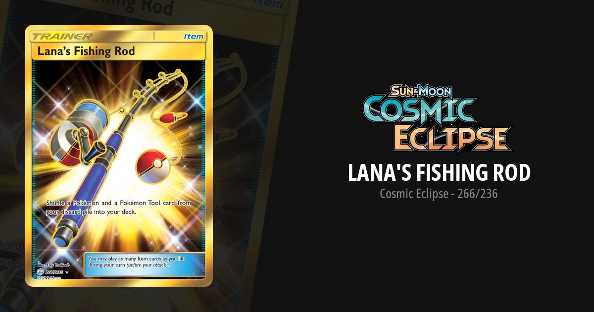 Lana's Fishing Rod Cosmic Eclipse Pokemon Card