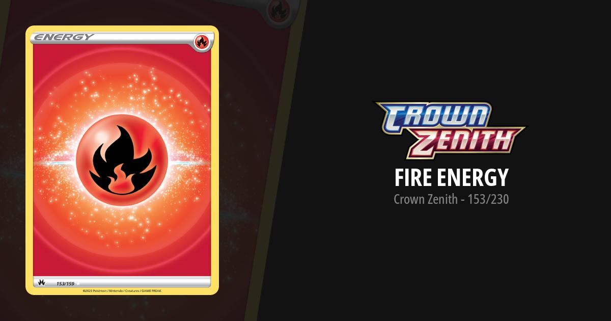 Fire Energy [Holo] #153 Prices, Pokemon Crown Zenith