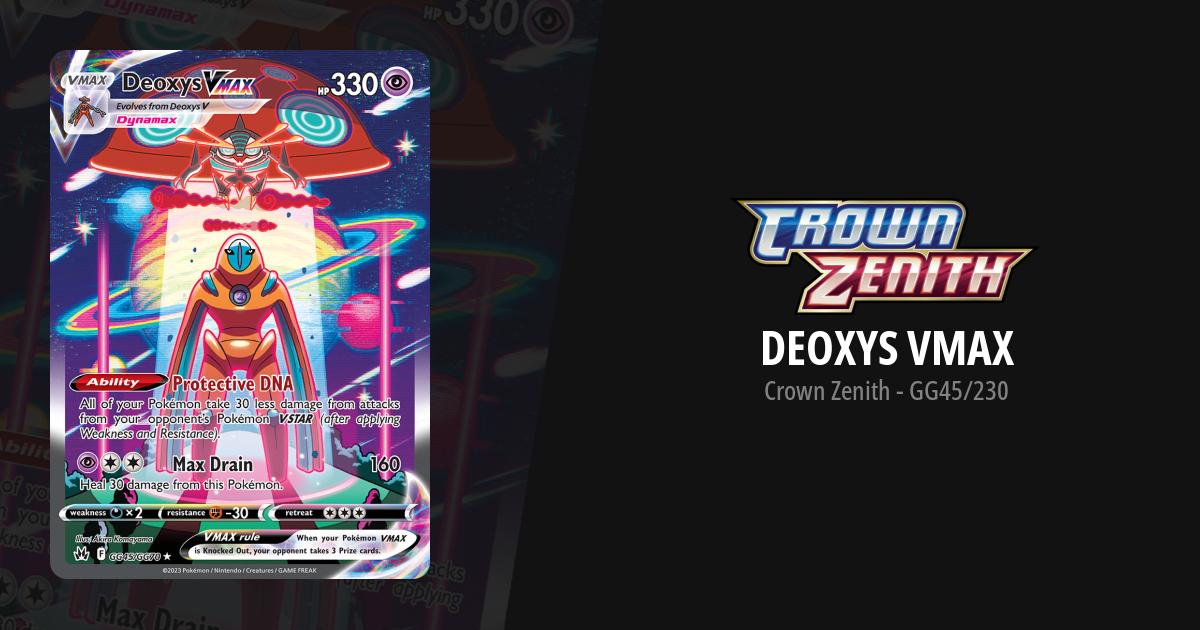 Deoxys VSTAR - Crown Zenith Pokémon card
