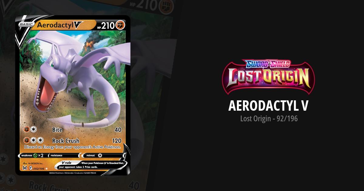 Pokémon TCG Sword & Shield: Lost Origins Aerodactyl V 92/196