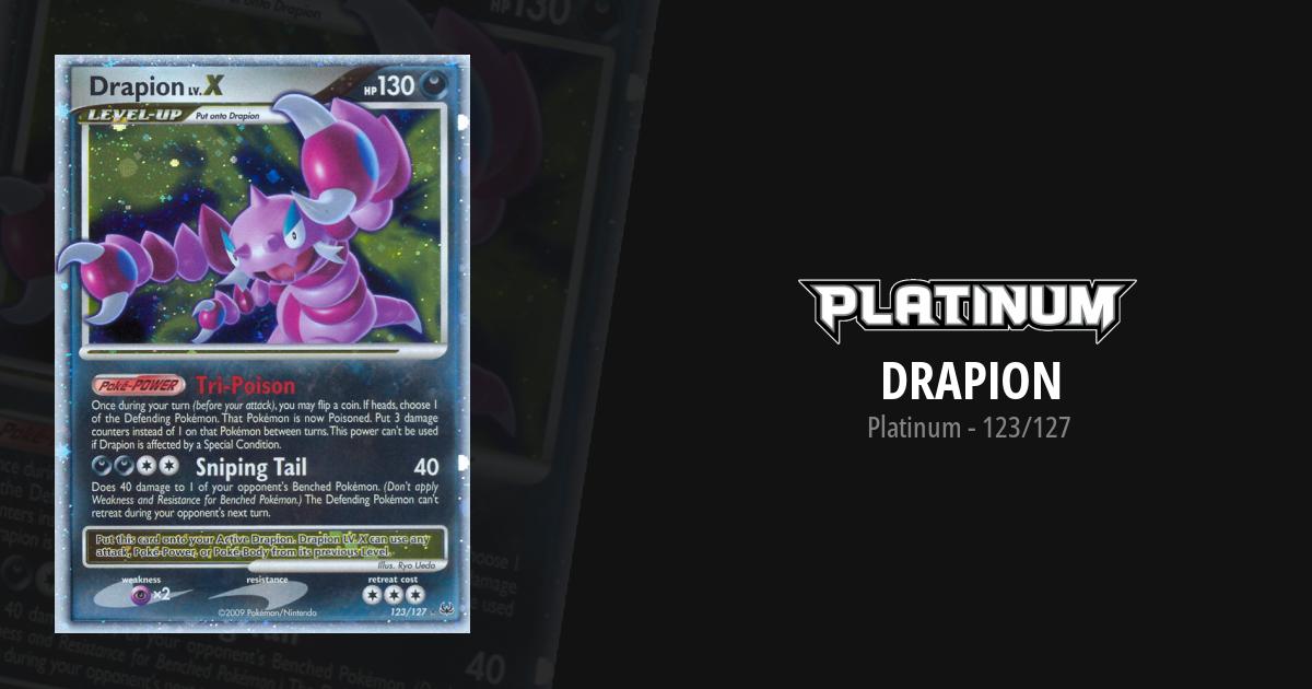 Pokemon - Drapion LV.X (123) - Platinum - Holo