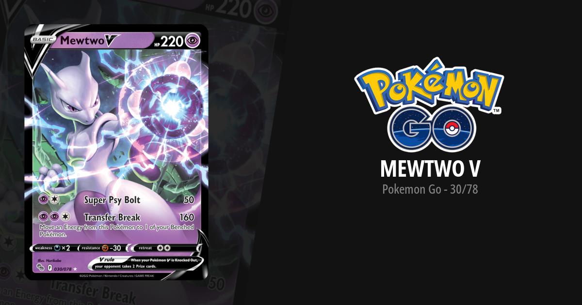 Carta Pokemon Mewtwo V 030/078 Pokemon Go