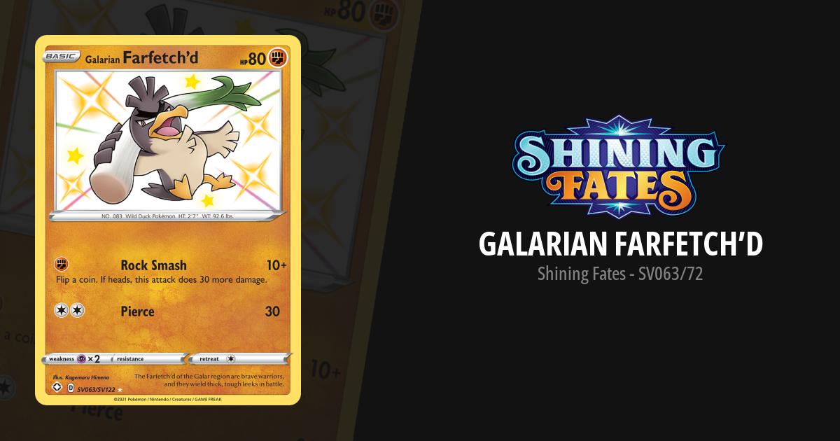  Pokemon - Galarian Farfetch'd SV063/SV122 - Shining