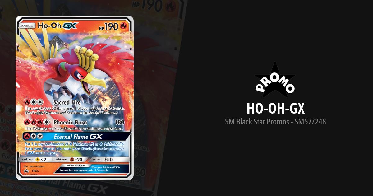 Pokemon SM57 Ho=Oh GX Promo Black Star Rare Card Foil Values - MAVIN