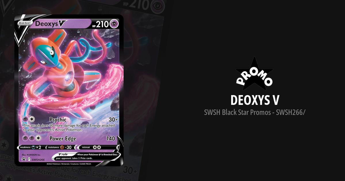 Pokemon Deoxys VMAX SWSH267 Black Star Promo Full Art NM
