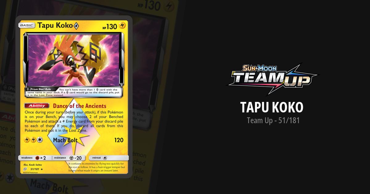 Tapu Koko Prism Star Team Up, Pokémon
