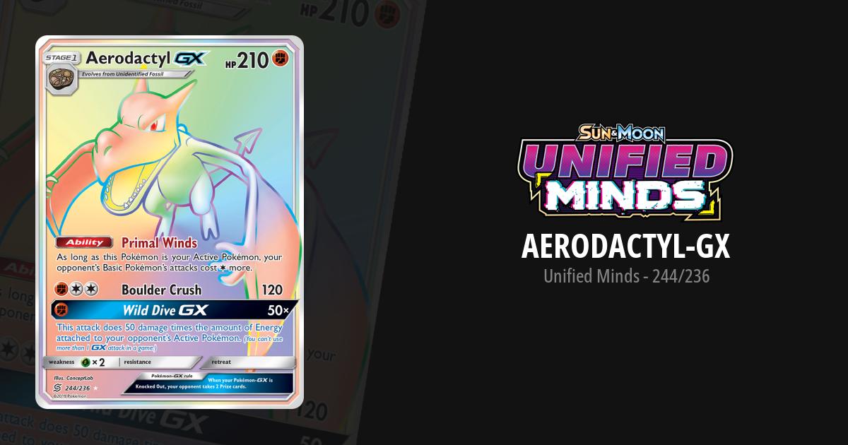 Aerodactyl GX – 2019 Unified Minds #244 – PSA 9 MINT